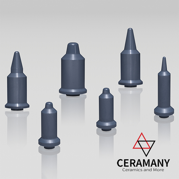 Ceramic centring pins